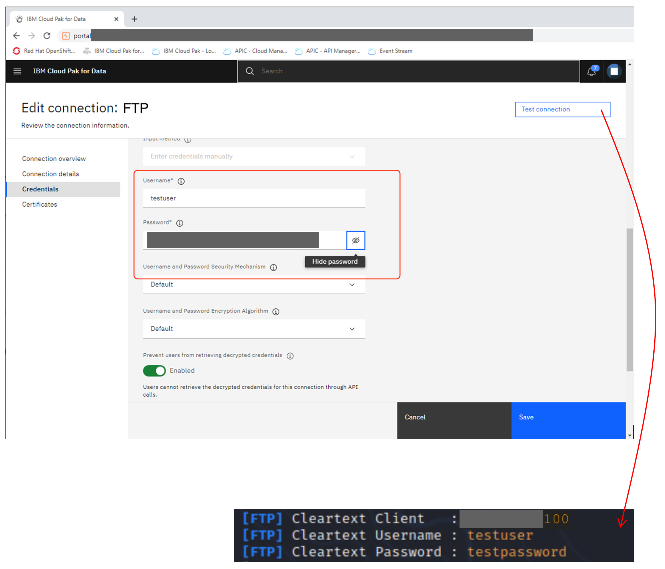 CP4D Credential Disclosure via Attacker Controled Endpoint