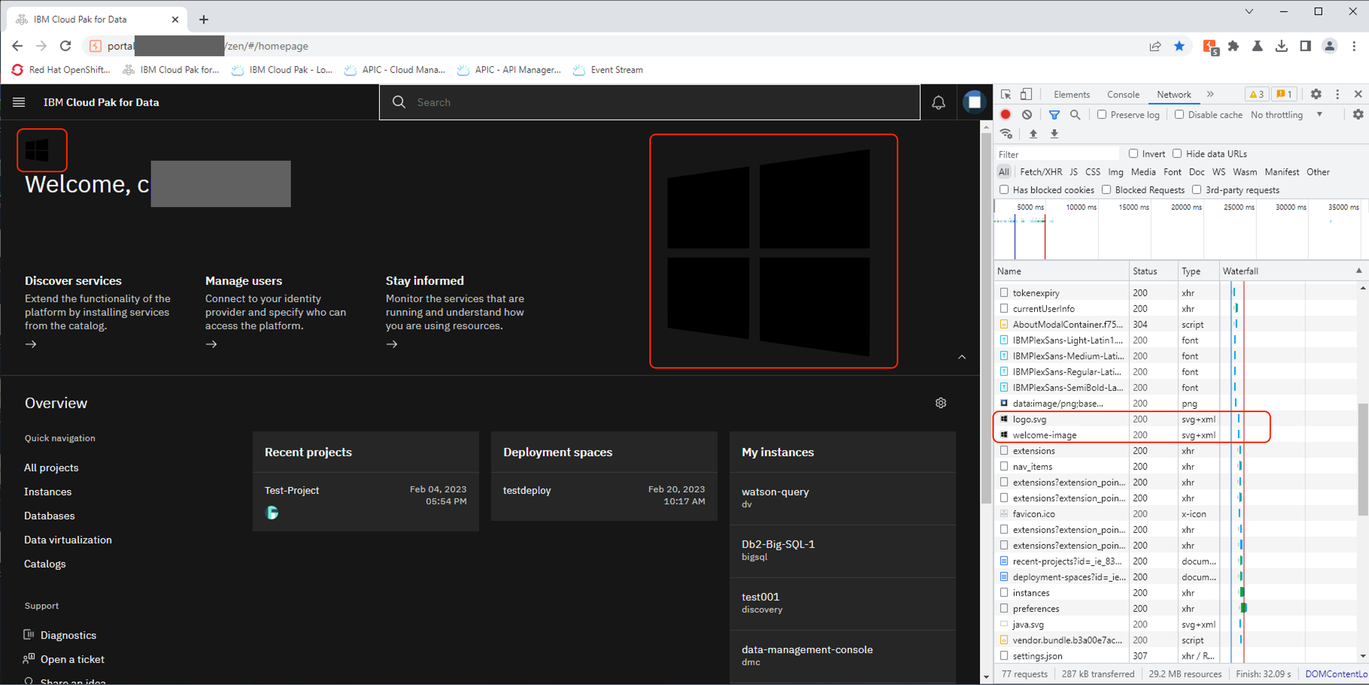 CP4D Stored XSS